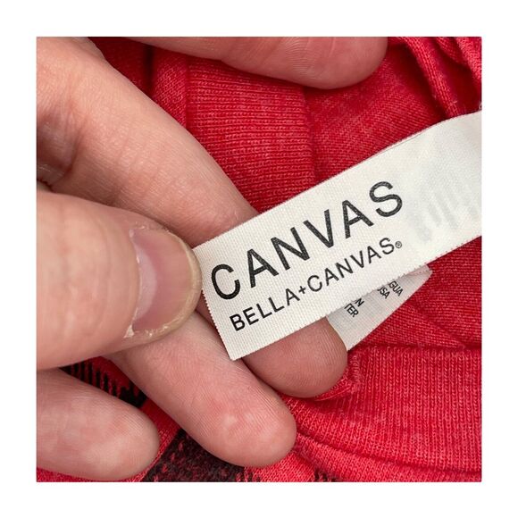Bella + Canvas T-Shirt Women’s Large Red Cotton Crew Neck Short Sleeve Pullover - Picture 7 of 7